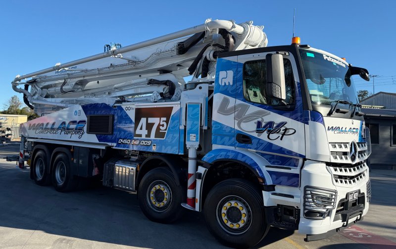 Wallace Concrete Pumping Company Sydney - WCP047 - 47m Truck Mounted Boom Pump